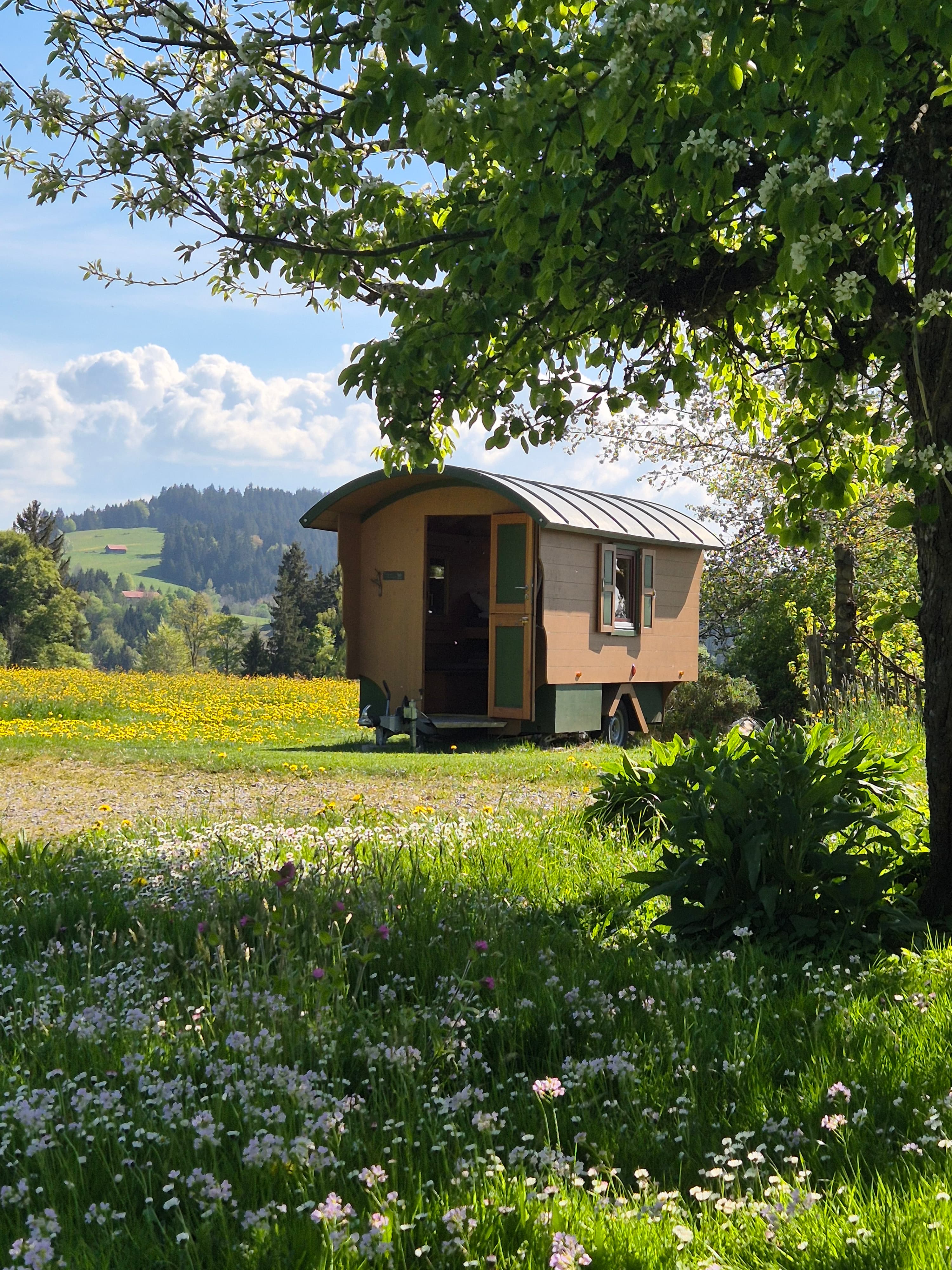 Allgäu - Übernachtung im Schäferwagen, Grünenbach